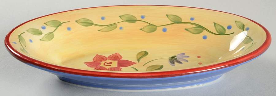 Napoli (Stoneware) Oval Dessert Dish by Pfaltzgraff-1