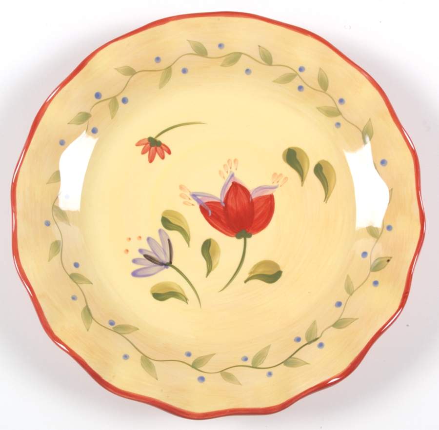 Napoli (Stoneware) 10" Ruffled Plate by Pfaltzgraff-1