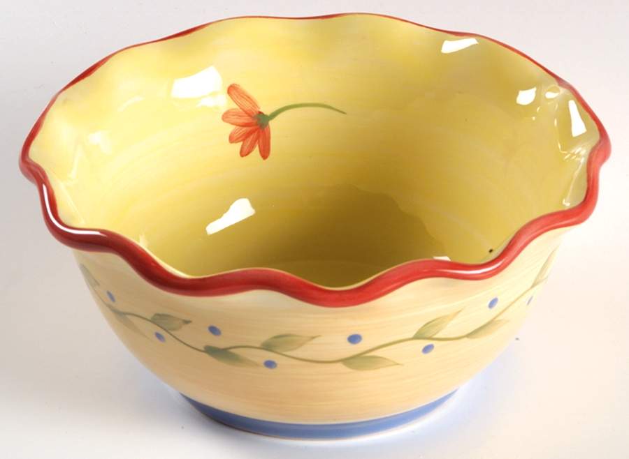 Napoli (Stoneware) 6" Ruffled Bowl by Pfaltzgraff-1