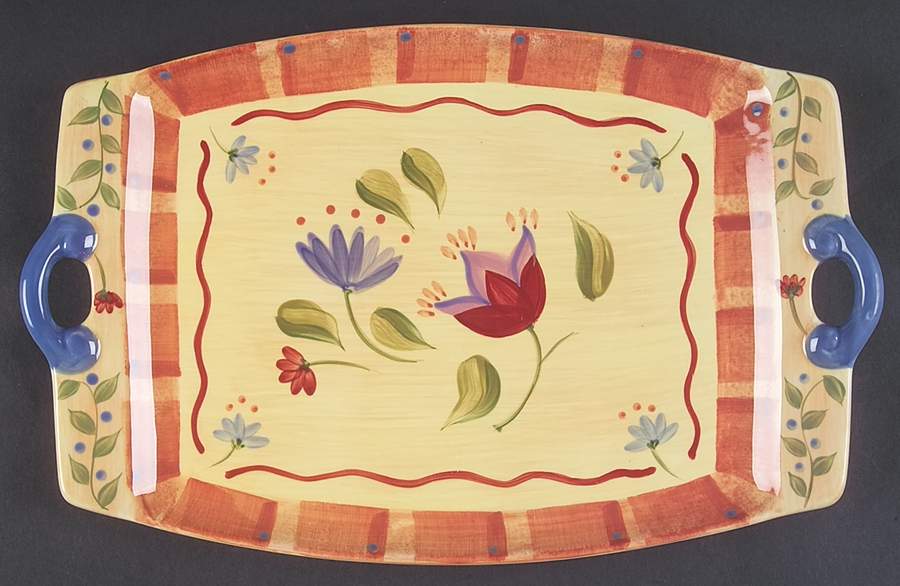 Napoli (Stoneware) 14" Rectangular Serving Platter by Pfaltzgraff-1