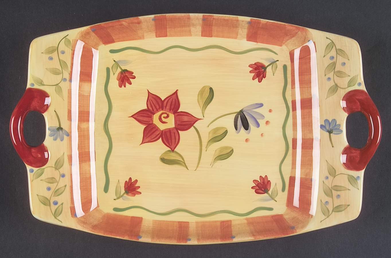 Napoli (Stoneware) 12" Rectangular Serving Platter by Pfaltzgraff-1