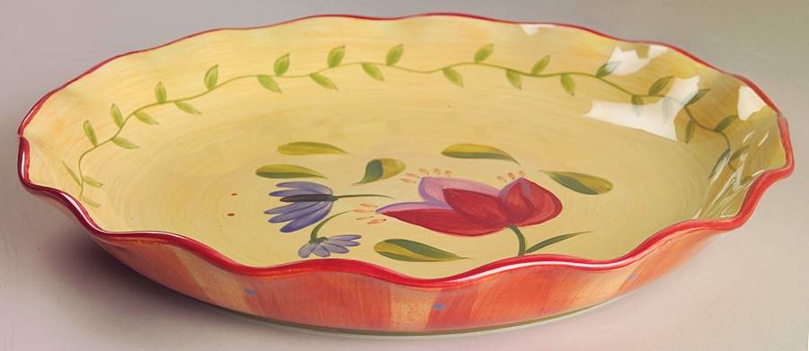 Napoli (Stoneware) 13" Deep Round Platter by Pfaltzgraff-1