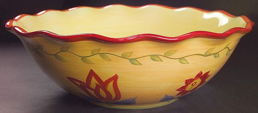 Napoli (Stoneware) 13" Pasta Serving Bowl by Pfaltzgraff-1