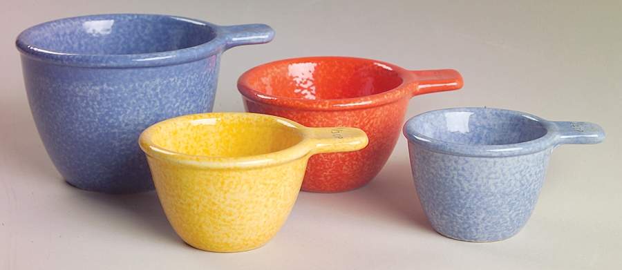 Napoli (Stoneware) Measuring Cup Set (1 Cup,1/2 Cup,1/3 Cup,1/4 Cup) by Pfaltzgraff-1