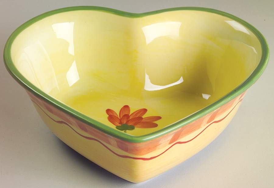 Napoli (Stoneware) 8" Heart Shaped Bowl by Pfaltzgraff-1