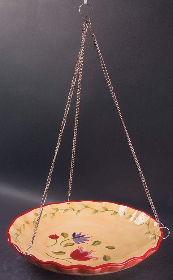 Napoli (Stoneware) Hanging Bird Feeder by Pfaltzgraff-1