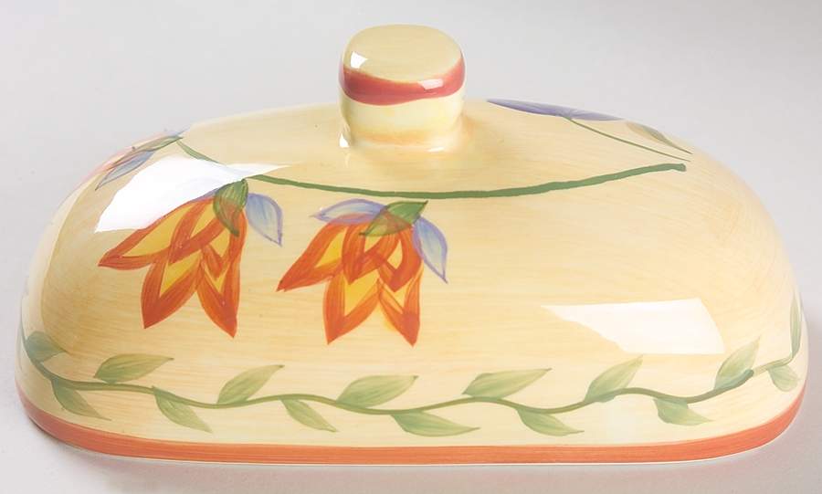 Napoli (Stoneware) Lid for 1/4 Lb Butter by Pfaltzgraff-1
