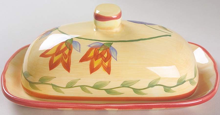 Napoli (Stoneware) 1/4 Lb Covered Butter by Pfaltzgraff-1