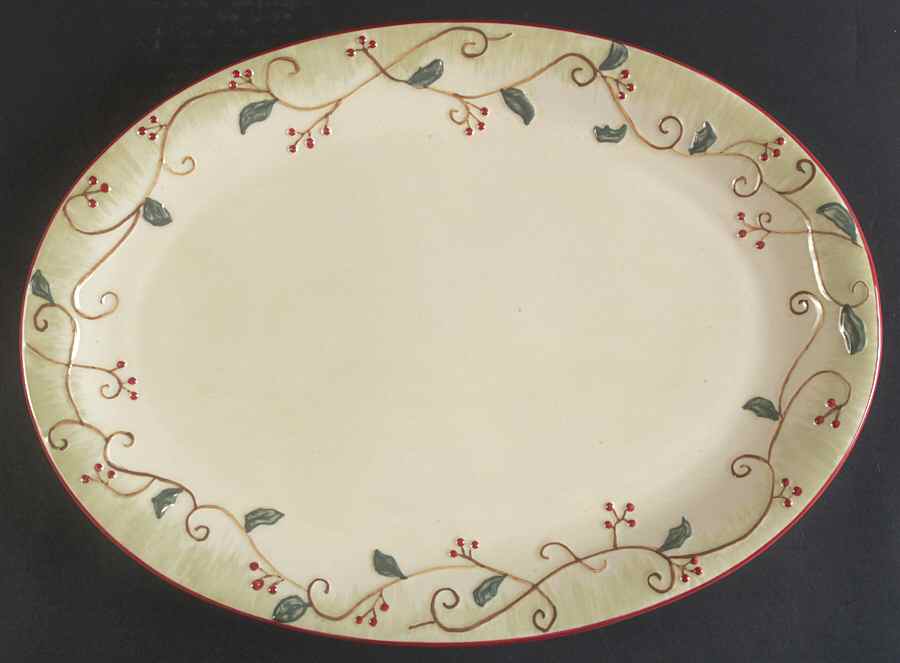 Pepperberry 16" Oval Serving Platter by Pfaltzgraff-1