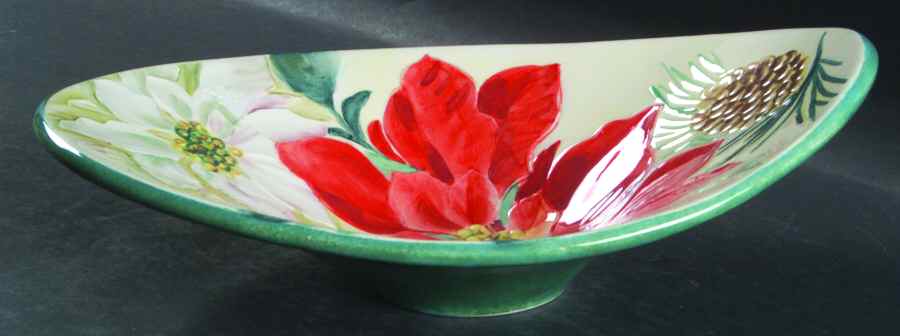 Holiday Market Sculptured Oval Serving Bowl by Pfaltzgraff-1