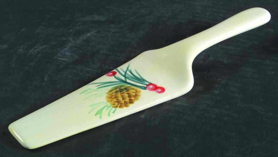 Holiday Market Solid Ceramic Pie/Cake Server by Pfaltzgraff-1