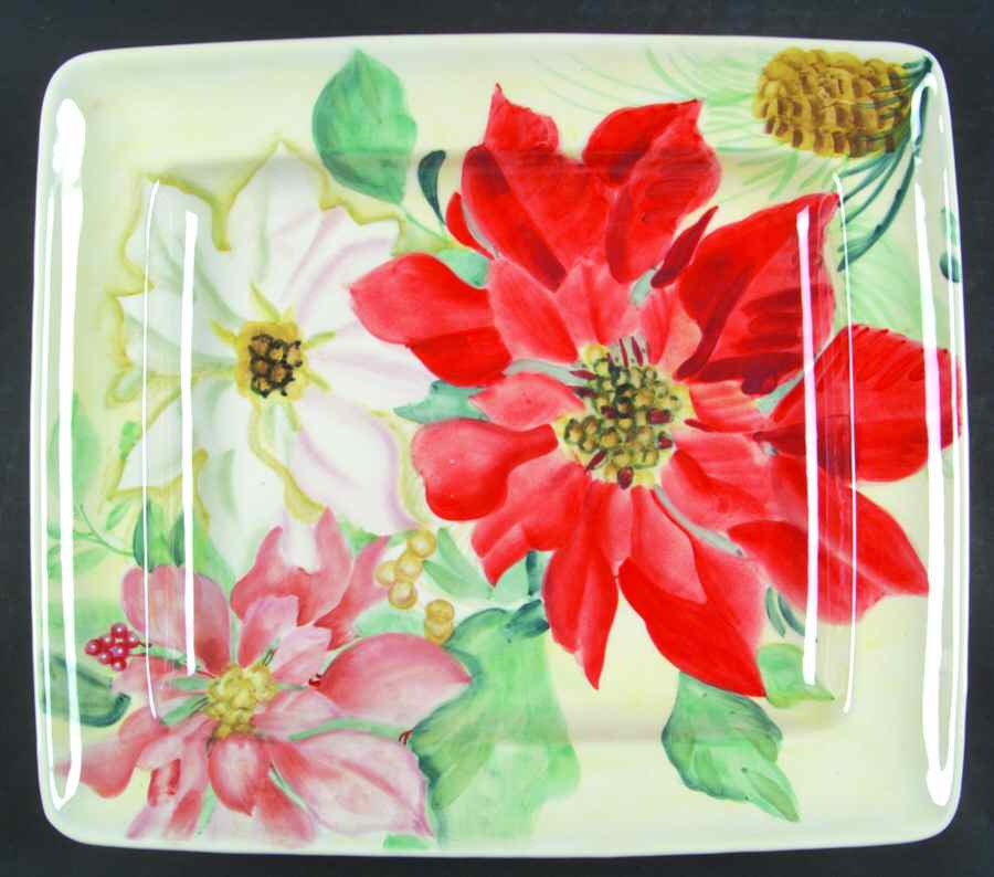 Holiday Market 16" Square Tray by Pfaltzgraff-1