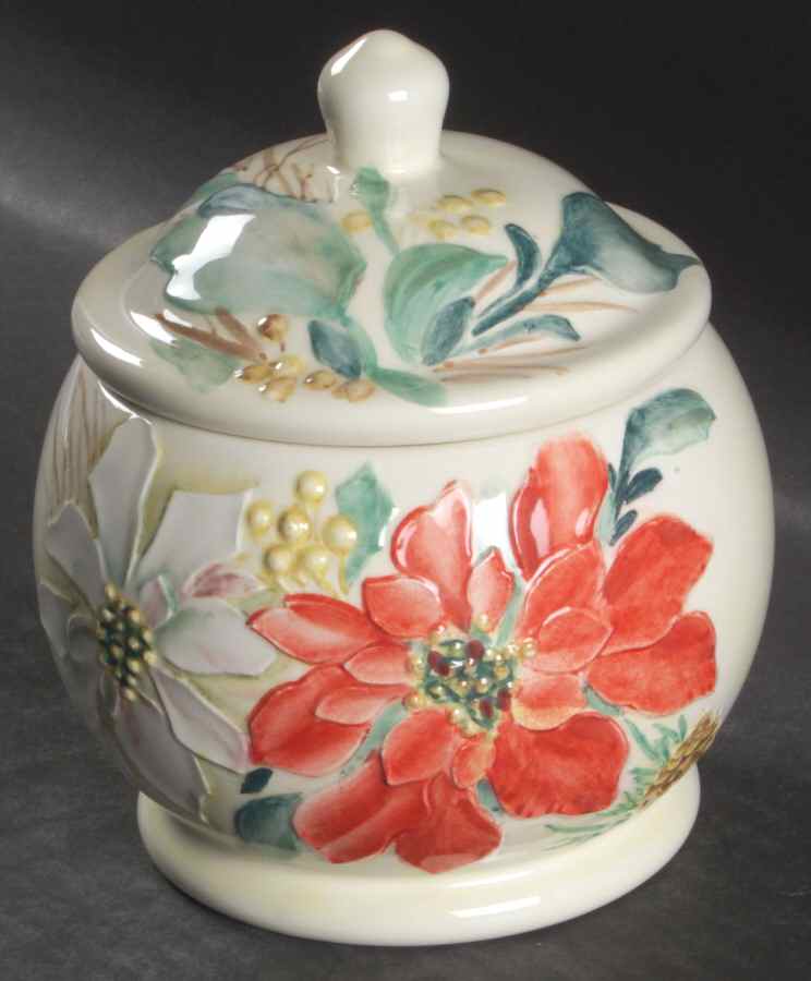 Holiday Market Candy Jar & Lid by Pfaltzgraff-1