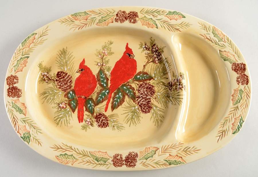 Cardinal 1 Piece Chip & Dip by Pacific Rim-1