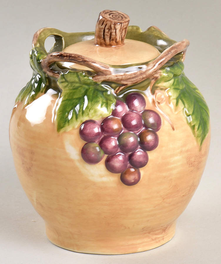 Grape Sugar Bowl & Lid by Pacific Rim-1