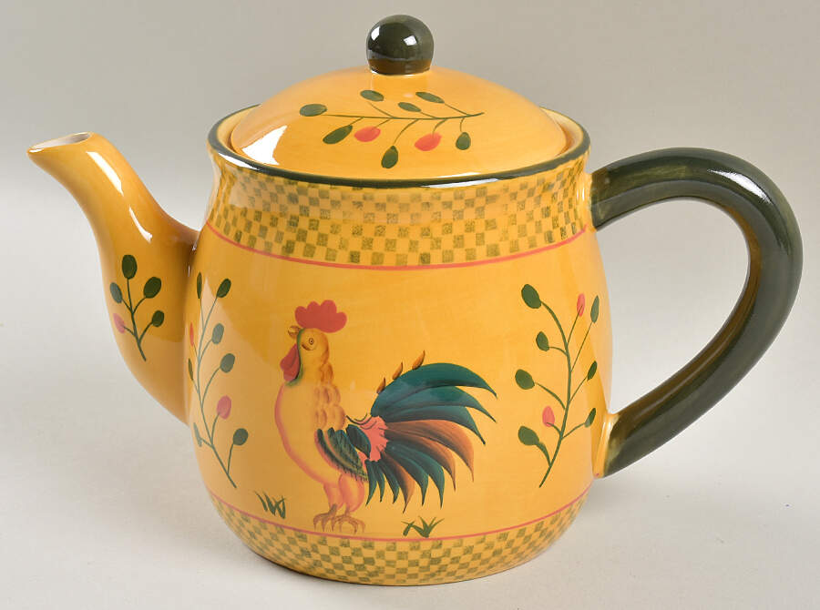 Rooster Teapot & Lid by Pacific Rim-1