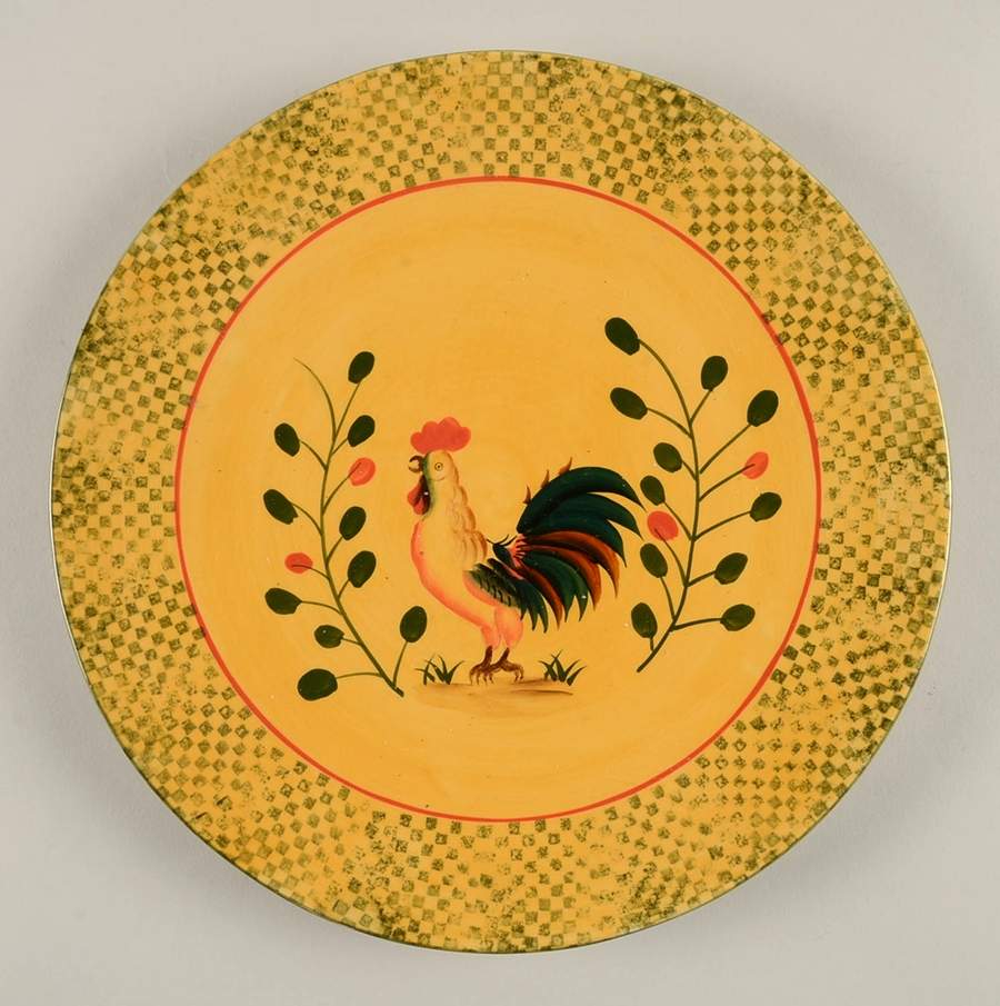 Rooster Dinner Plate by Pacific Rim-1