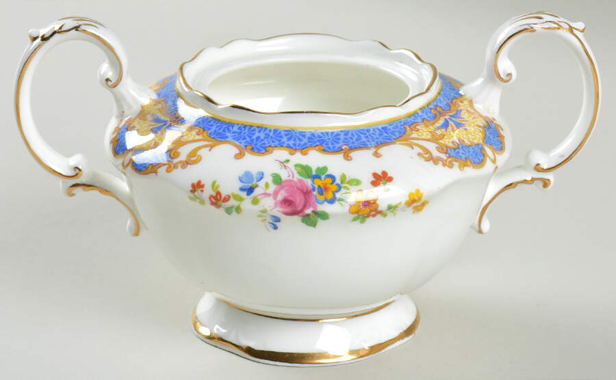 Plymouth (Blue) Sugar Bowl No Lid by Paragon-1