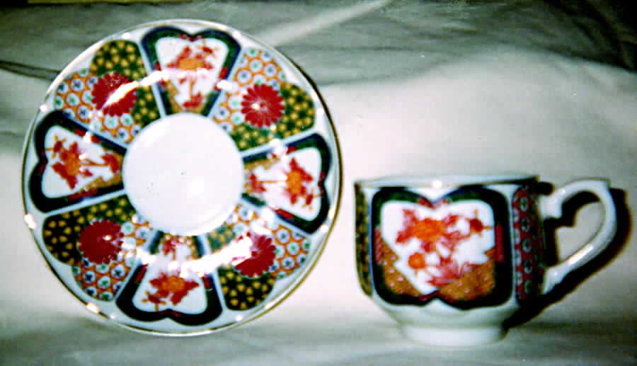 PLR12 Flat Cup & Saucer Set by Pearl China (Japan)-1