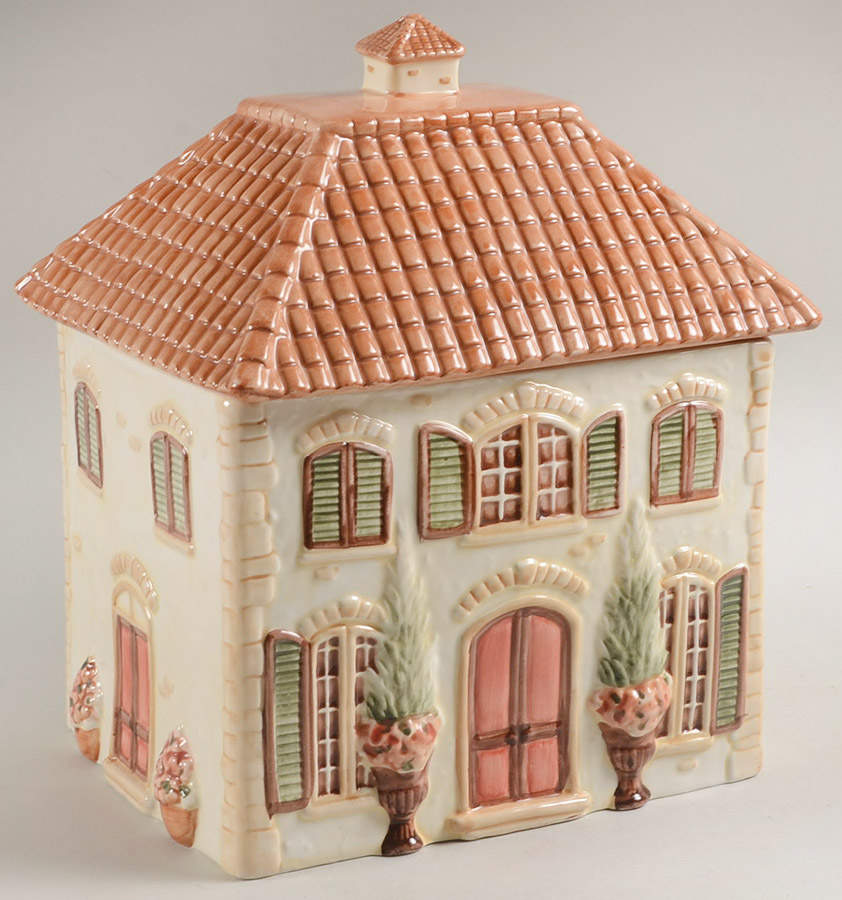 Toscana Ivory Figural Cookie Jar & Lid by Pier 1-1