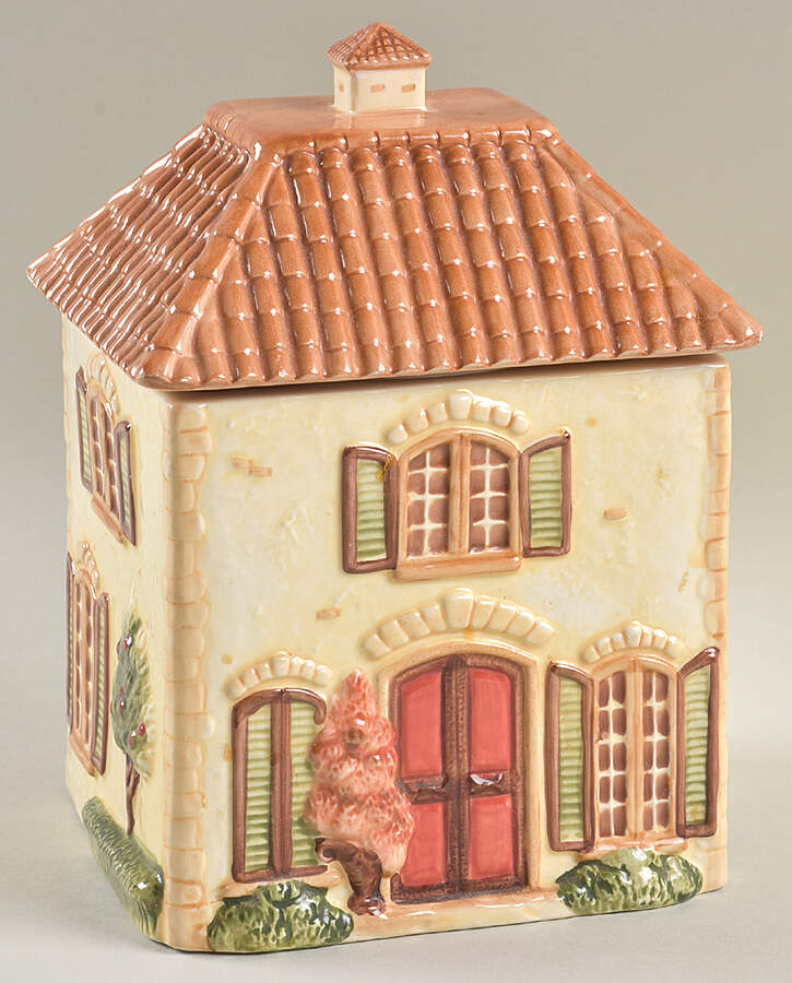 Toscana Ivory Figural Cookie Jar & Lid by Pier 1-1