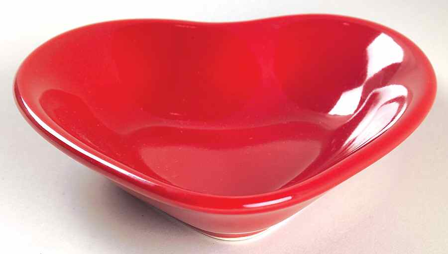 Ribbon Red 5" Heart Shaped Bowl by Pfaltzgraff-1
