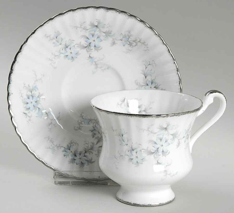 Brides Choice (Fluted) Footed Cup & Saucer Set by Paragon-1