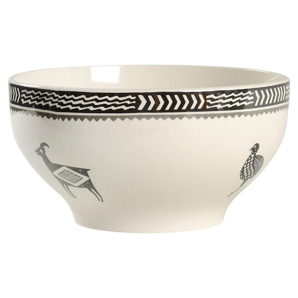 Ancient Mimbreno Black (Replica) 1.25 Quart Menudo Bowl by Pipestone-1