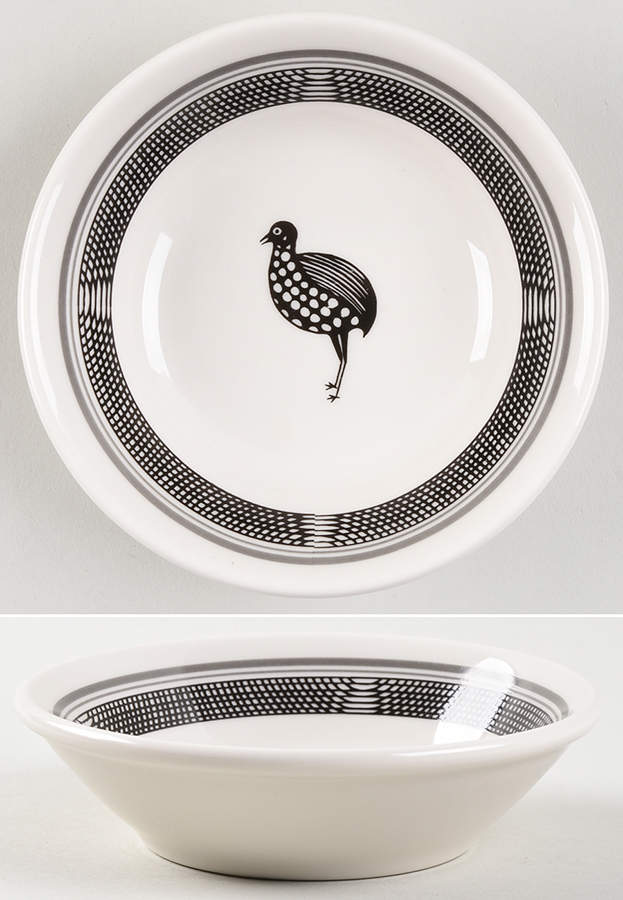 Ancient Mimbreno Black (Replica) Fruit/Dessert (Sauce) Bowl by Pipestone-1