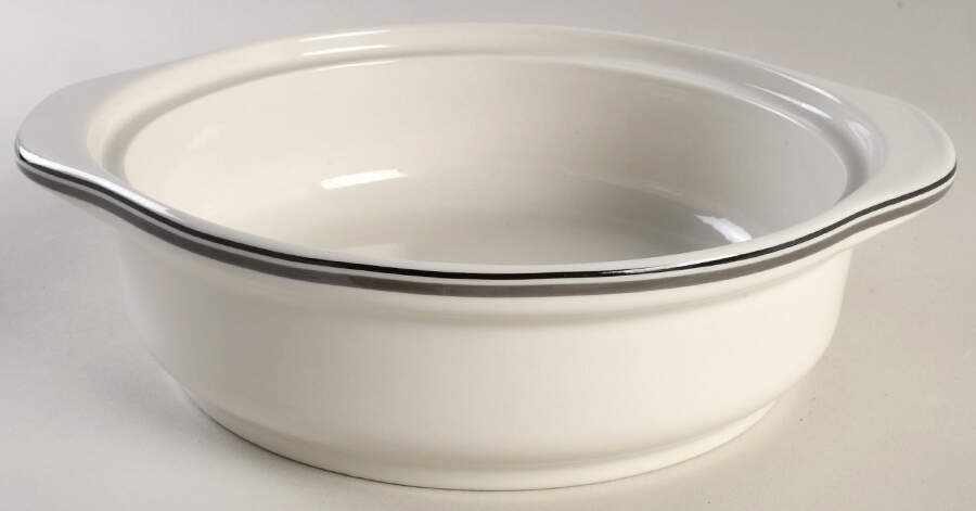 Ancient Mimbreno Black (Replica) 1.5 Quart Round Casserole No Lid by Pipestone-1