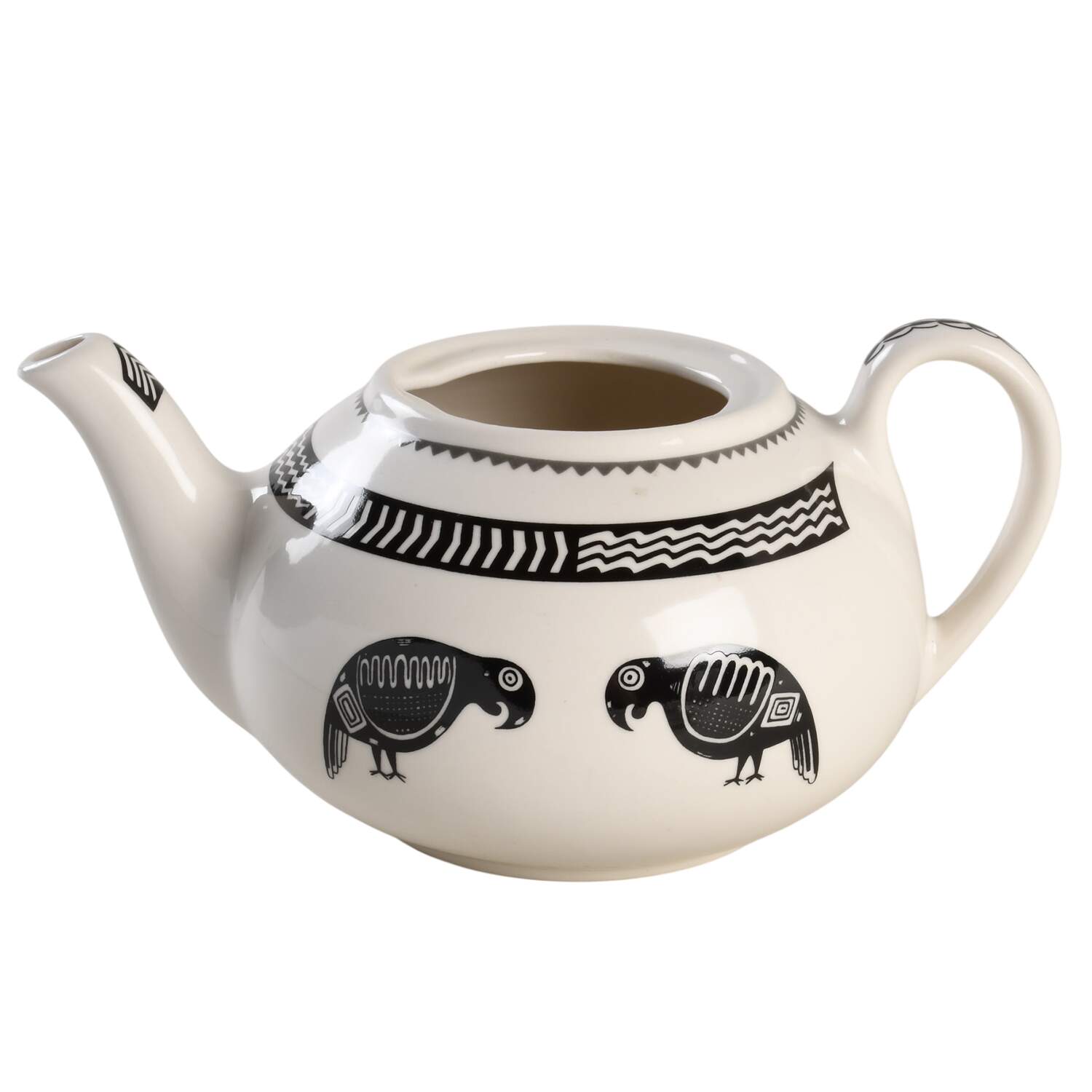 Ancient Mimbreno Black (Replica) Teapot No Lid by Pipestone-1