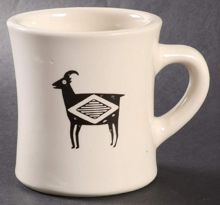 Ancient Mimbreno Black (Replica) Cafe Mug by Pipestone-1