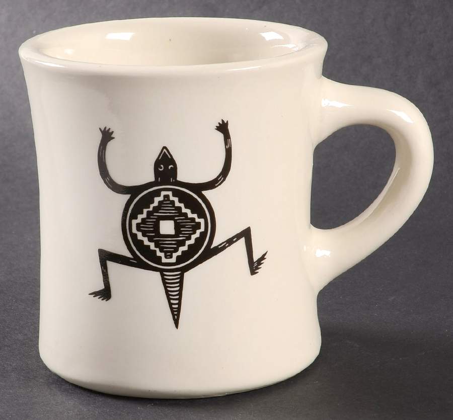 Ancient Mimbreno Black (Replica) Cafe Mug by Pipestone-1
