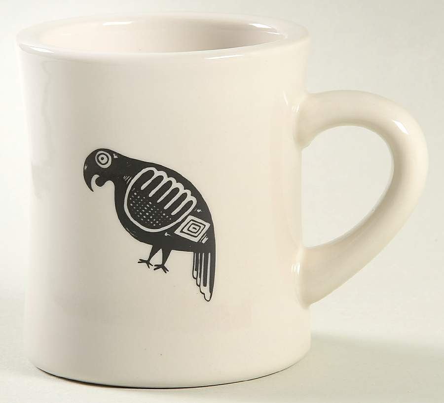 Ancient Mimbreno Black (Replica) Cafe Mug by Pipestone-1