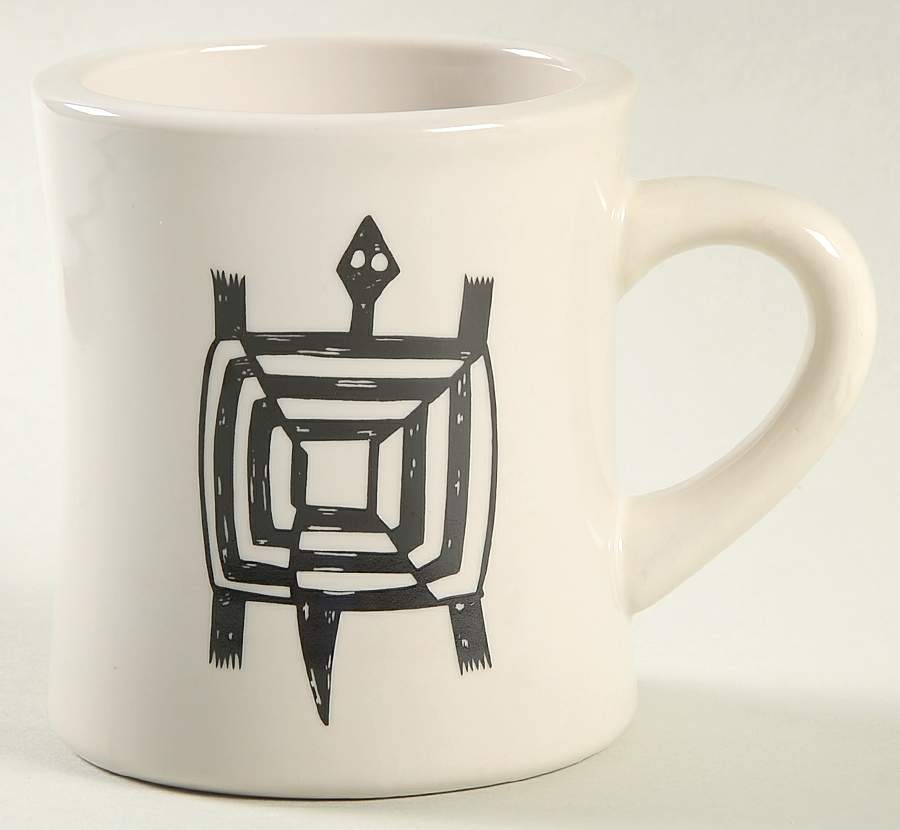 Ancient Mimbreno Black (Replica) Cafe Mug by Pipestone-1