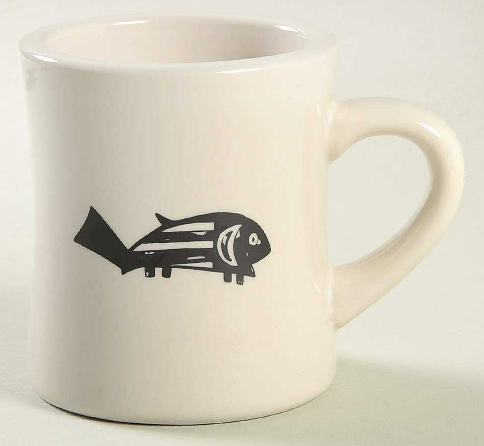 Ancient Mimbreno Black (Replica) Cafe Mug by Pipestone-1