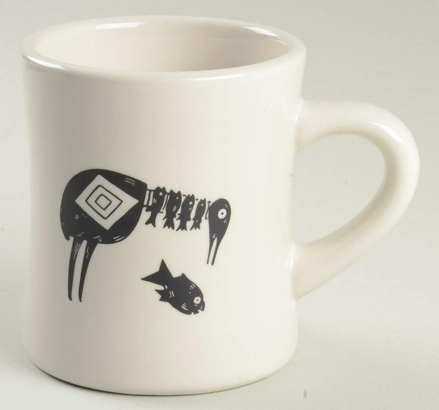 Ancient Mimbreno Black (Replica) Cafe Mug by Pipestone-1