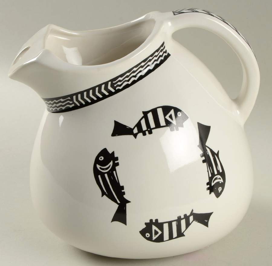 Ancient Mimbreno Black (Replica) 68 Oz Pitcher by Pipestone-1