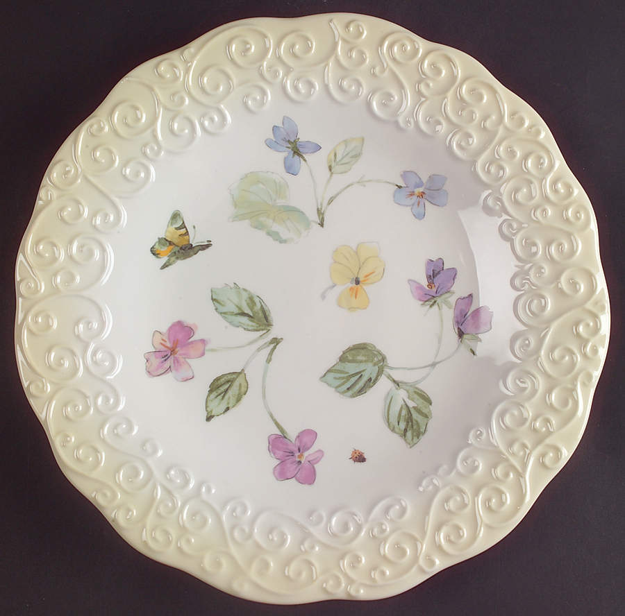 Vienna Floral 9" Round Buffet Plate by Pfaltzgraff-1