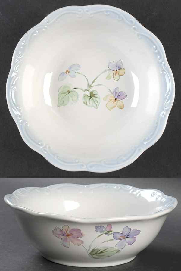 Vienna Floral 7" Round Vegetable Bowl by Pfaltzgraff-1