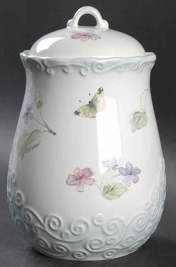 Vienna Floral Small Canister & Lid by Pfaltzgraff-1