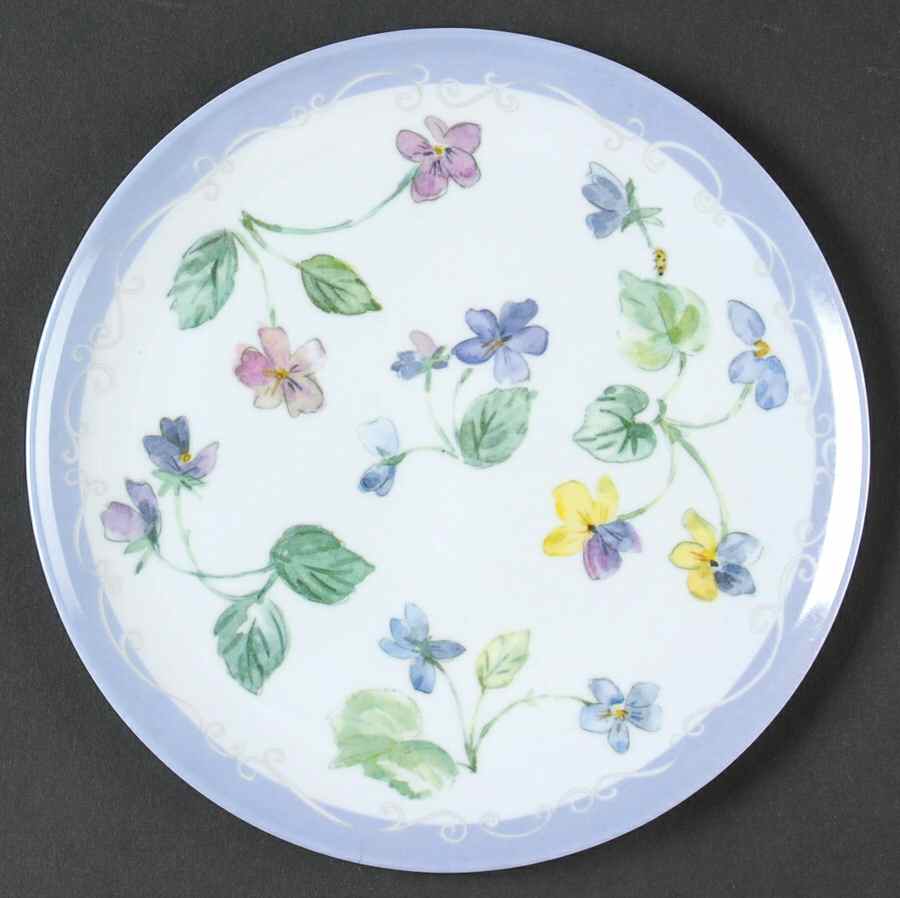 Vienna Floral Melamine Salad Plate by Pfaltzgraff-1