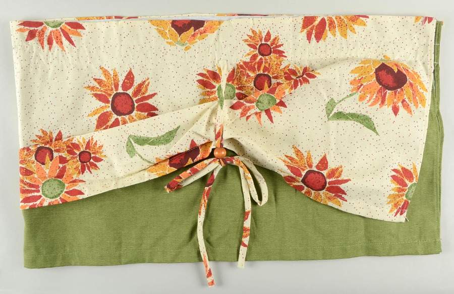 Evening Sun Double Valance Curtain W/Ties 59" X 16" by Pfaltzgraff-1