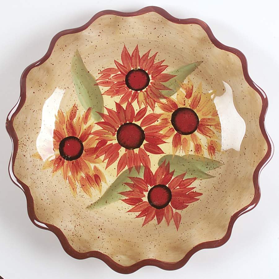 Evening Sun 10" Ruffled Plate by Pfaltzgraff-1