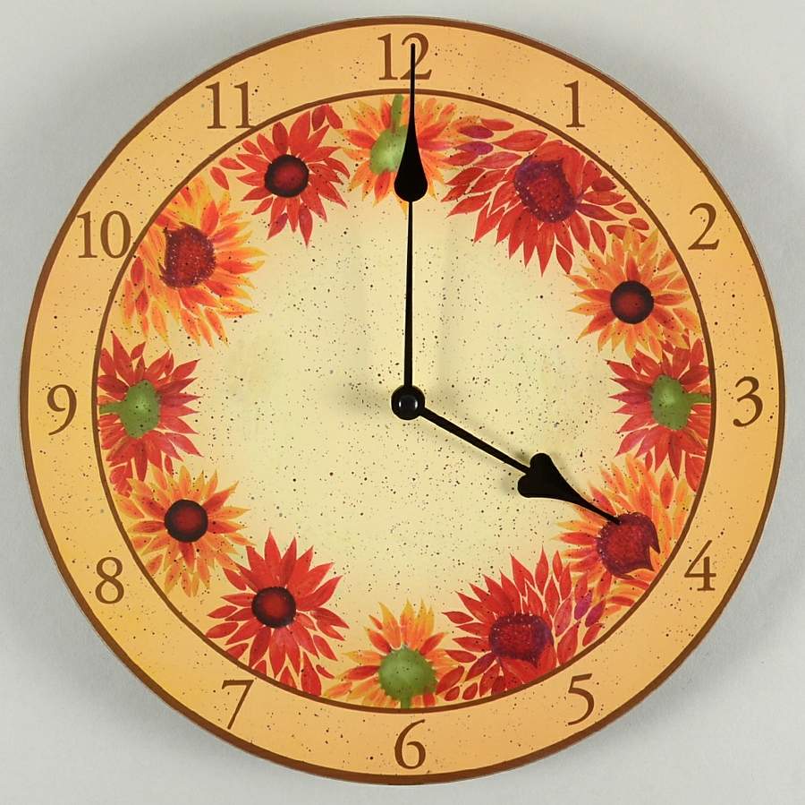 Evening Sun Hanging Wall Clock by Pfaltzgraff-1