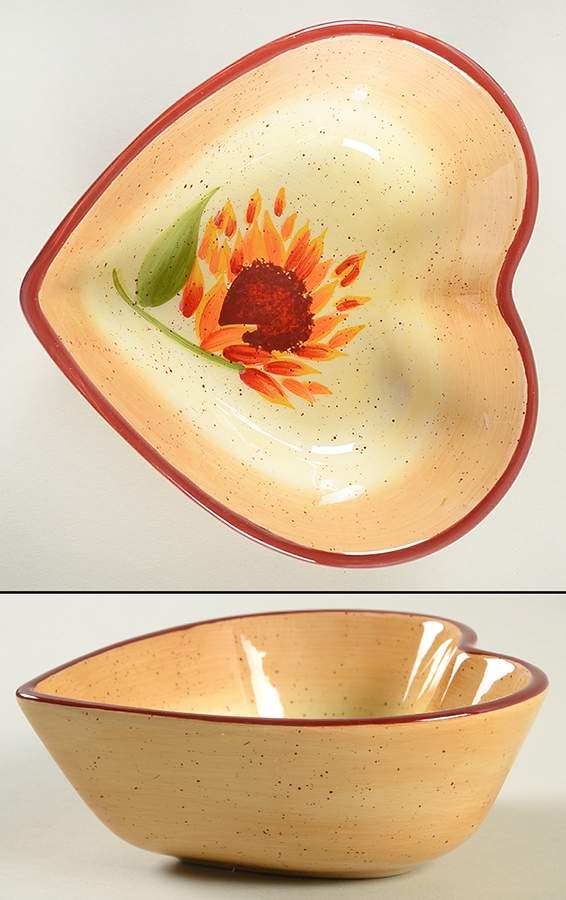 Evening Sun Heart Shaped Dish by Pfaltzgraff-1