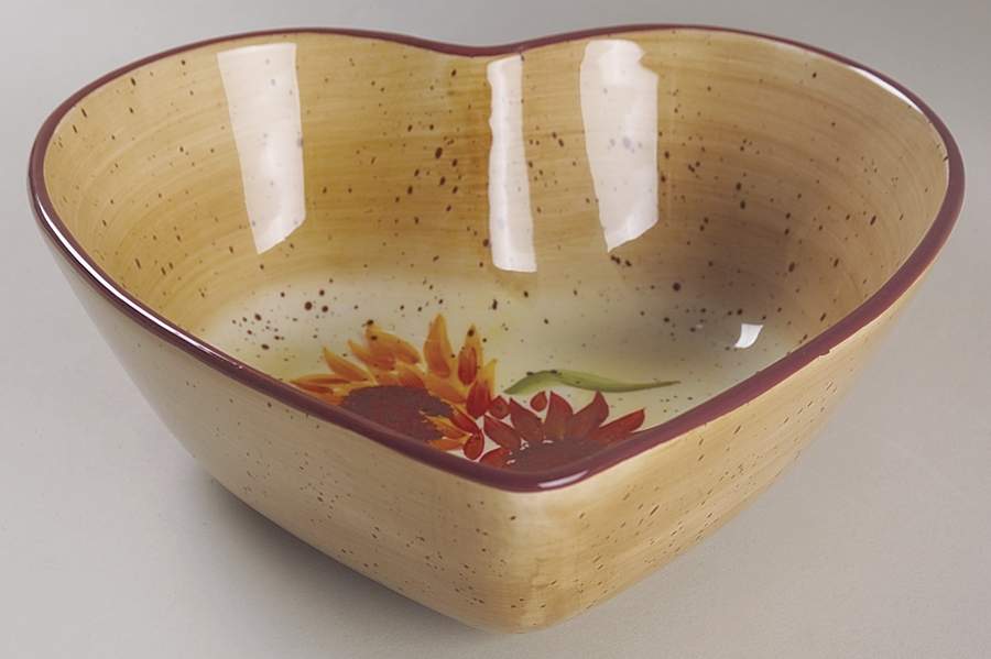 Evening Sun 8" Heart Shaped Bowl by Pfaltzgraff-1