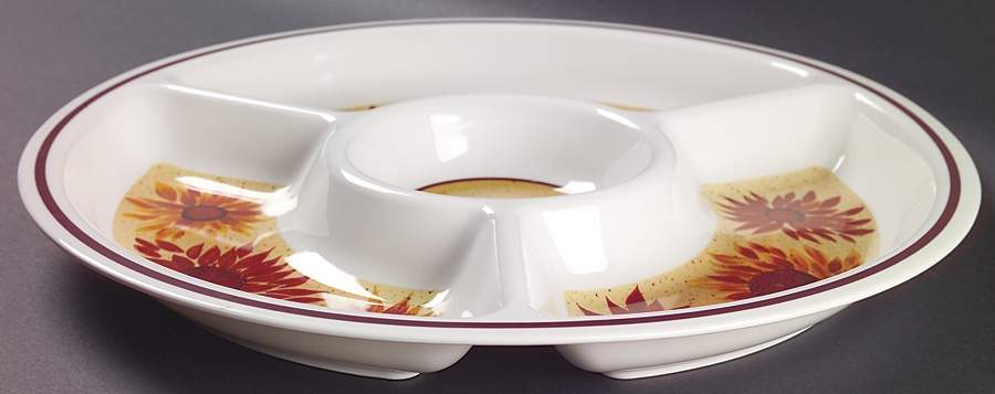 Evening Sun 1 Piece Melamine Chip & Dip by Pfaltzgraff-1