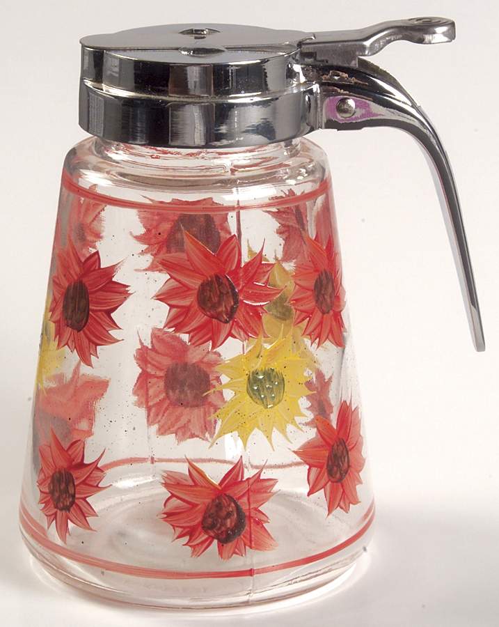 Evening Sun Glassware Syrup & Metal Lid by Pfaltzgraff-1