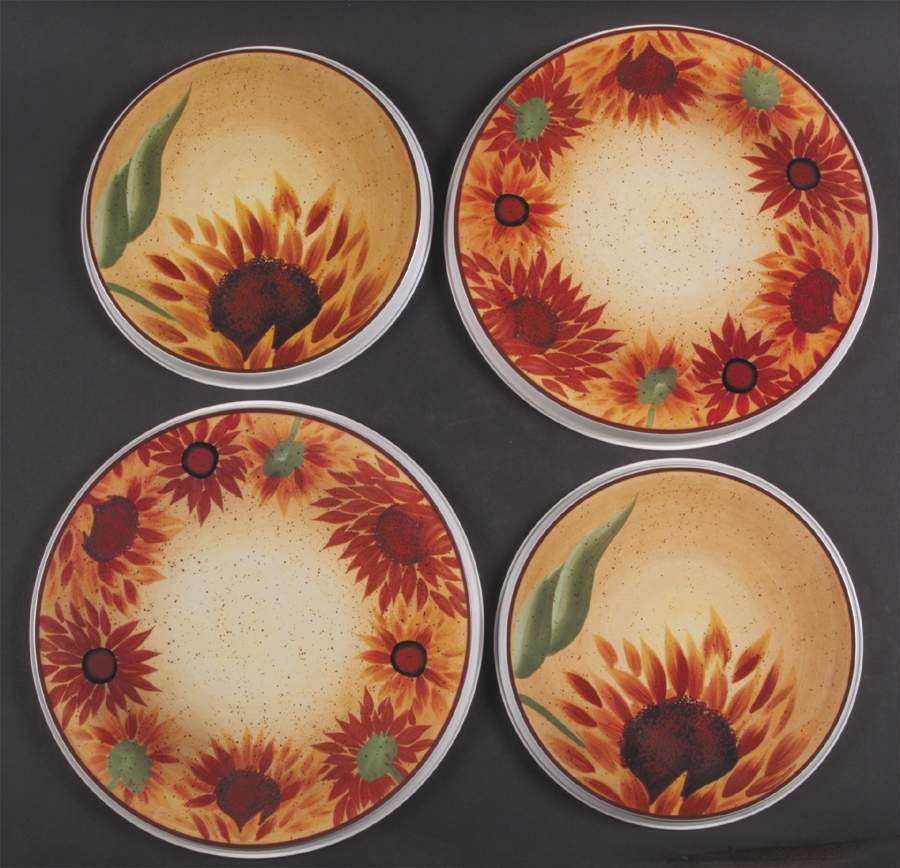 Evening Sun (Set/4) Tin Stove Covers-2 8" & 2 10" Round Covers by Pfaltzgraff-1